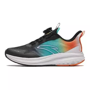 Anta Kids Hailang Lite Non-Slip Shock Absorbing Low-Top Running Shoes Kids Running Shoes Black Orange White 312425506-2 37