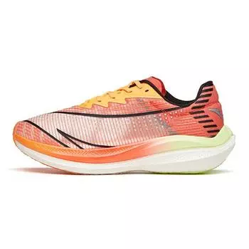 Anta Kids Hailang PB Carbon Plate Racing Non-Slip Shock Absorbing Wear-Resistant Low-Top Running Shoes Kids running shoes Orange 312135598-3 39