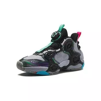Anta Kids Irregular 3.0 Low Top Basketball Shoes Kids Basketball Shoes Black Gray 312411114-4 37