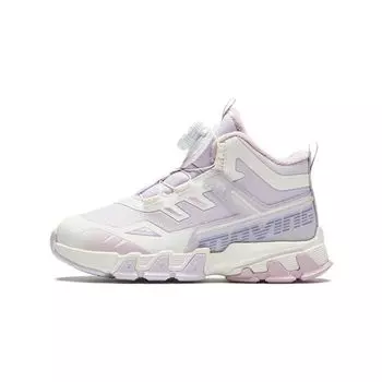 Anta Kids Knob Non-Slip Warm High-Top Outdoor Shoes Kids Shoes Purple White 322349975-1 31