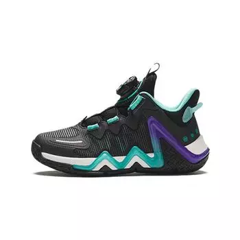 Anta Kids Knob Shock Absorption Wear-Resistant Comfortable Versatile Non-Slip Anti-Kick Mid-Top Kids Basketball Shoes 312419953-2 28