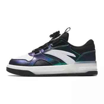Anta Kids Lifestyle Series Versatile Anti-Kick Low-Top Kids Skate Shoes Kids skate shoes Black Purple 312338001-4 36