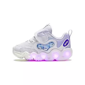 Anta Kids Linglong Non-Slip Breathable Low-Top Walking Shoes Baby Shoes Purple 322410013-1 25