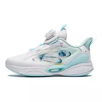 Anta Kids Mesh Comfortable Shock Absorbing Durable Low Top Running Shoes Kids sneaker White Blue 322429904-2 31