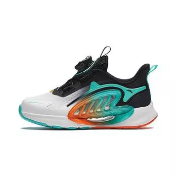 Anta Kids Monthly 2.0 Fitness Test Non-Slip Shock Absorbing Breathable Low-Top Running Shoes Kids sneaker White Blue Black 312429902-3 28