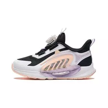 Anta Kids Monthly 2.0 Shock Absorbing Wear Resistant Breathable Low Top Running Shoes Kids Running Shoes White Black Pink 322429902-5 28
