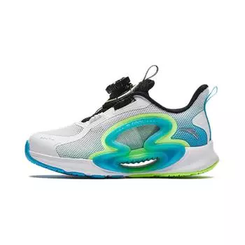 Anta Kids Monthly Fabric Comfortable Breathable Shock Absorbing Durable Low Top Running Shoes Kids sneaker White Blue Black A312429999-3 28