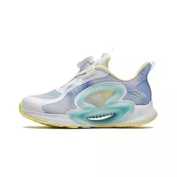 Anta Kids Monthly Physical Test Breathable Durable Low-Top Running Shoes Kids sneaker White Blue A322429999-4 28