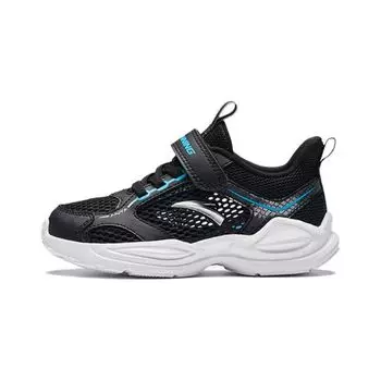 Anta Kids Non-Slip Breathable Low-Top Running Shoes Kids sneaker Black White A312429919-3 30