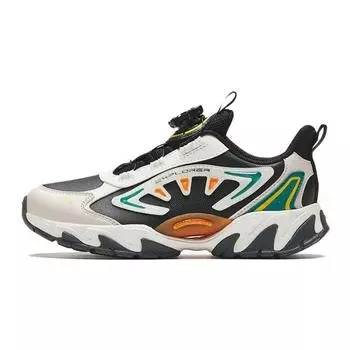 Anta Kids Non-Slip Shock Absorbing Breathable Lightweight Low-Top Running Shoes Kids sneaker Black White 312338802N-10 35