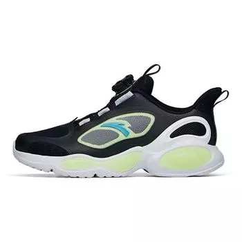 Anta Kids Non-Slip Shock Absorbing Wear-Resistant Low-Top Running Shoes Kids Running Shoes Black 312225503-2 34