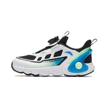 Anta Kids Non-Slip Shock Absorbing Wear-Resistant Low-Top Running Shoes Kids sneaker White Black Blue 312329902A-4 30