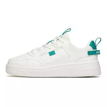 Anta Kids Non-Slip Wear-Resistant Lightweight Low-Top Skate Shoes Kids sneaker White Green A312218007-3 39