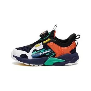 Anta Kids Non-Slip Wear-Resistant Low-Top Running Shoes Kids Sneakers Black Orange 312219961A-6 28