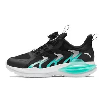 Anta Kids Non-Slip Wear-Resistant Low-Top Running Shoes Kids sneaker Black Green A312345513-3 36