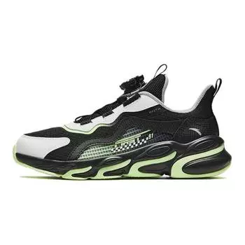 Anta Kids Red Flame Non-Slip Wear-Resistant Breathable Low-Top Running Shoes Kids sneaker Black A12435523-1 33