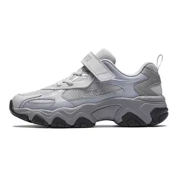 Anta Kids Retro Sports Non-Slip Durable Low-Top Casual Shoes Kids sneaker Mud-Lime Fog-Gray A12438845-1 40