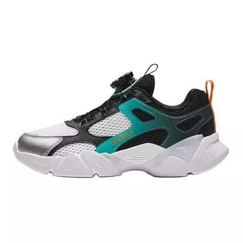 Anta Kids Shock Absorbing Wear Resistant Casual Shoes Kids Shoes White Black Green A312428801-1 38