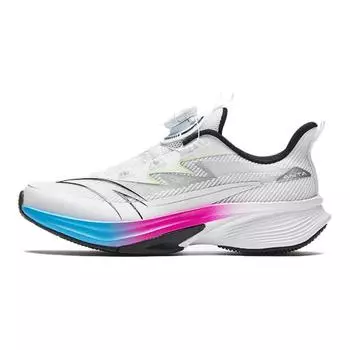 Anta Kids Shock Wave Non-Slip Wear-Resistant Low-Top Running Shoes Kids Running Shoes White Black A12435507-3
