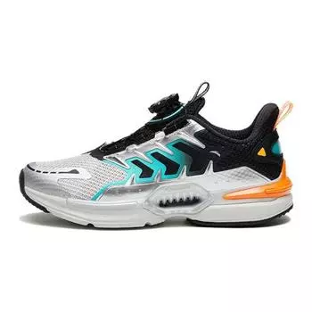 Anta Kids Star Ring 3.0 Comfortable Daily Non-Slip Wear-Resistant Casual Shoes Kids sneaker Silver Black 312328801-2 39