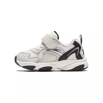 Anta Kids Synthetic Leather Comfortable Non-Slip Anti-Kick Wear-Resistant Low-Top Walking Shoes Baby Shoes White A12430003-1 20