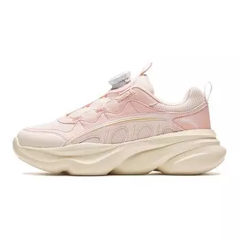 Anta Kids Synthetic Leather Fabric Comfortable Versatile Non-Slip Wear-Resistant Low-Top Casual Shoes Kids Casual Shoes Pink A22438847-6 36