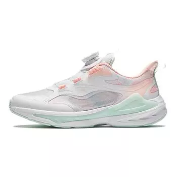 Anta Kids UFO 6.0 Comfortable Non-Slip Wear-Resistant Breathable Lightweight Low-Top Running Shoes Kids Running Shoes White Pink Green 322435502-5 36
