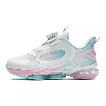 Anta Kids UFO 6.0 Non-Slip Wear-Resistant Breathable Low-Top Running Shoes Kids sneaker White Green 322439901-3 28