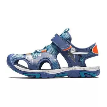 Anta Kids Velcro Casual Breathable Lightweight Sandals Kids Sandals Blue A312426952-3 37