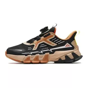 Anta Kids Versatile Comfortable Non-Slip Shock Absorbing Wear-Resistant Casual Shoes Kids Casual Shoes Brown Black A312418860-2 34