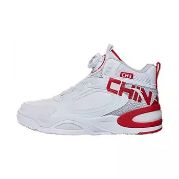 Anta Kids Versatile Fashion Casual High-Top Sneakers Kids Sneakers White Red 312348003-1 33