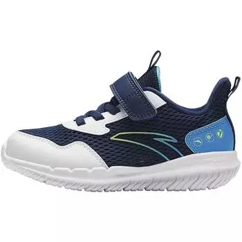 Anta Kids Vitality Comfortable Versatile Lightweight Shock Absorbing Breathable Low Top Running Shoes Kids sneaker Deep-Navy-Blue A12439967-8 28