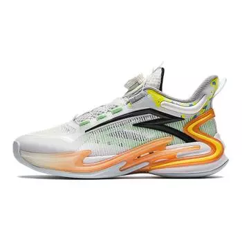 Anta Kids Whirlwind 2.0 Comfortable Non-Slip Low-Top Basketball Shoes Kids sneaker White Green Black 312421122-1 36