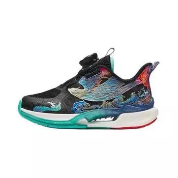 Anta Kids Wind Chaser 6 Comfortable Running Shoes Kids Sneakers Black Blue Green 312439902R-2 28