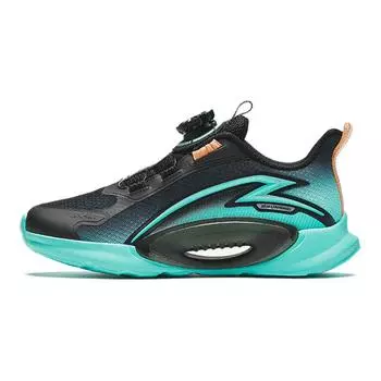 Anta Kids Wind Riding Trendy Versatile Low-Top Running Shoes Kids sneaker Black Green A12435501-9 34