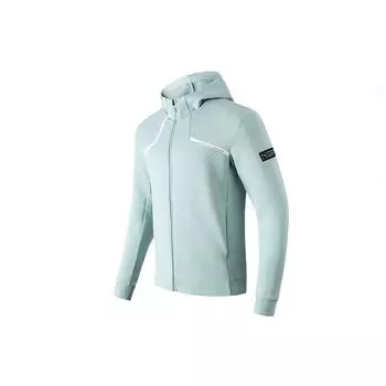 Anta Комплексная тренировочная серия с логотипом, повседневная вязаная спортивная куртка с капюшоном, мужские куртки Ark-Blue 152217711-3 XL