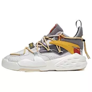 Anta Кроссовки Badass 5 Mid Top мужские кроссовки серо-желтые 112018087S-1 44.5