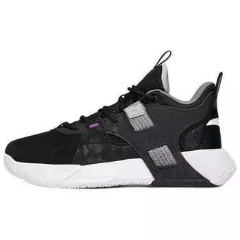 Anta Кроссовки баскетбольные мужские Speedy Wear-Resistant Low-Top, черные, 112141606-2 43