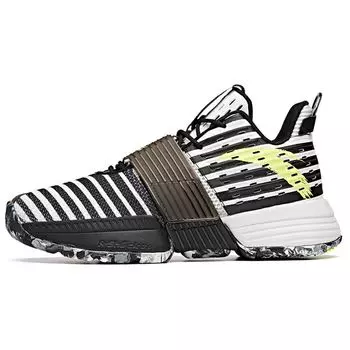 Anta Кроссовки баскетбольные Sweep 1 прочные дышащие средней высоты мужские черные белые 112031108-3 44.5