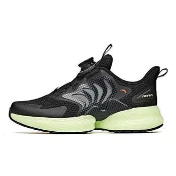 Anta Кроссовки Bubble Low-Top для бега, детские кроссовки, зеленые, черные 312125522-3 36