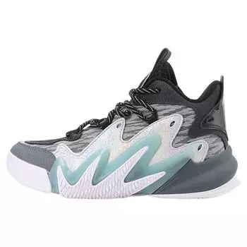 Anta Кроссовки детские Crazy Tide 2 Mid Basketball, детские кроссовки серо-синие 312031109-4 40