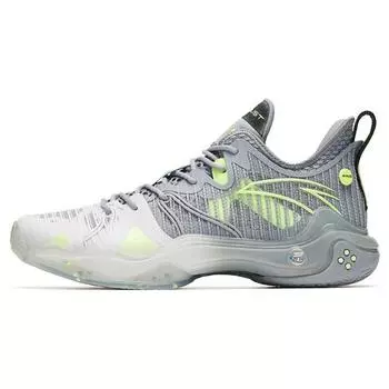 Anta Кроссовки для баскетбола Crazy Tide 4 Pro Shock Absorbing Non-Slip Wear-Stick с низким верхом для мужчин Серо-белые 112241111-3 44.5