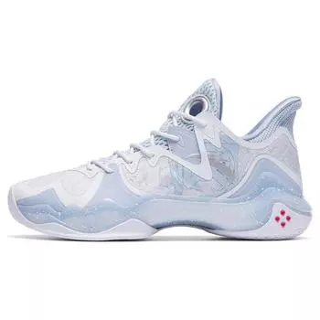 Anta Кроссовки для баскетбола Crazy Tide 4 Shock Absorbing Non-Slip Wear-Stick с низким верхом, мужские кроссовки Blue White 112311106-2 44.5