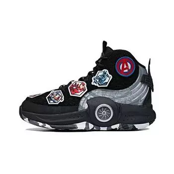 Anta Кроссовки для баскетбола Marvel X Kids Whirlwind Hero 5 High Top Детские кроссовки черного цвета 312011112-6 34