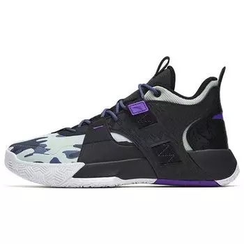 Anta Кроссовки для баскетбола Speedy 2 мужские кроссовки черные белые фиолетовые 112241610-1 44.5