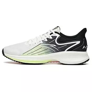 Anta Кроссовки для бега 1-го поколения, удобные, амортизирующие, нескользящие, износостойкие, дышащие, низкие мужские кроссовки, белые, черные, зеленые 112125585-9 40