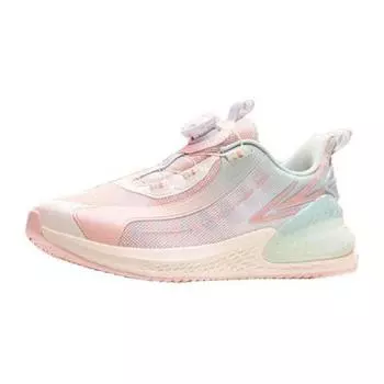 Anta Кроссовки для бега Kids C37 Round Toe Lace-Up с защитой от скольжения, амортизирующие, износостойкие, с низким верхом, детские кроссовки розового цвета A322335508-3 39