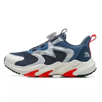 Anta Кроссовки для бега Kids Eagle Claw с вращающейся пряжкой, нескользящие, износостойкие, с низким верхом, детские кроссовки для бега Blue White 312335578-1 36