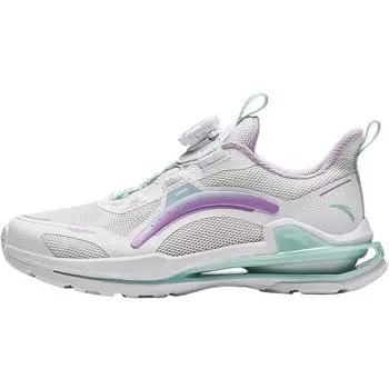 Anta Кроссовки для бега Kids Stubborn Core 2.0 с низким верхом, износостойкие, детские кроссовки для бега, белые, фиолетовые, зеленые 322335502H-3 33