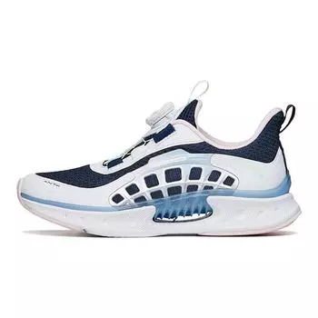 Anta Кроссовки для бега Kids Wind Chaser 4.0 с низким верхом, нескользящие, амортизирующие, износостойкие, дышащие, синие, белые, розовые 322225516-7 35
